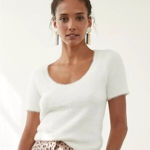 EUC Maeve Rona Eyelash Sweater Tee